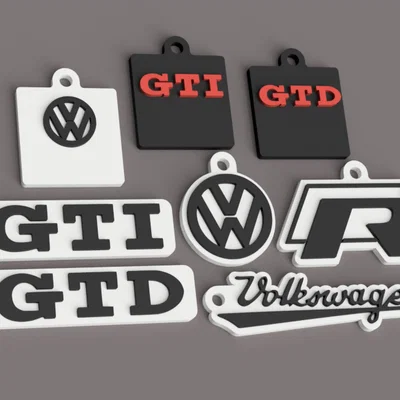 Móc khóa VW Volkswagen Golf R GTI GTD