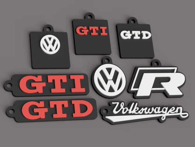 Móc khóa VW Volkswagen Golf R GTI GTD - Image 2