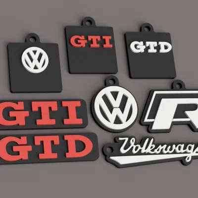 Móc khóa VW Volkswagen Golf R GTI GTD