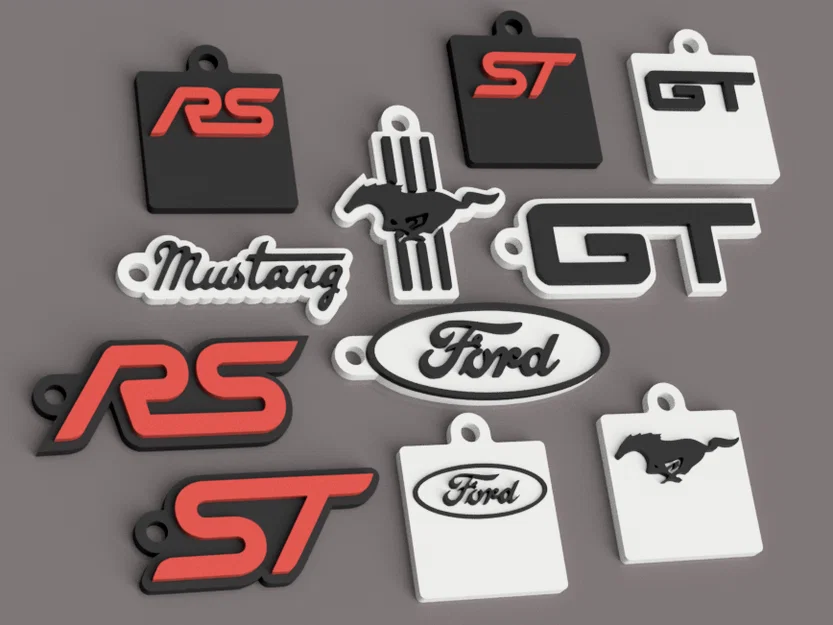 Móc khóa Ford GT Mustang RS ST - Image 1