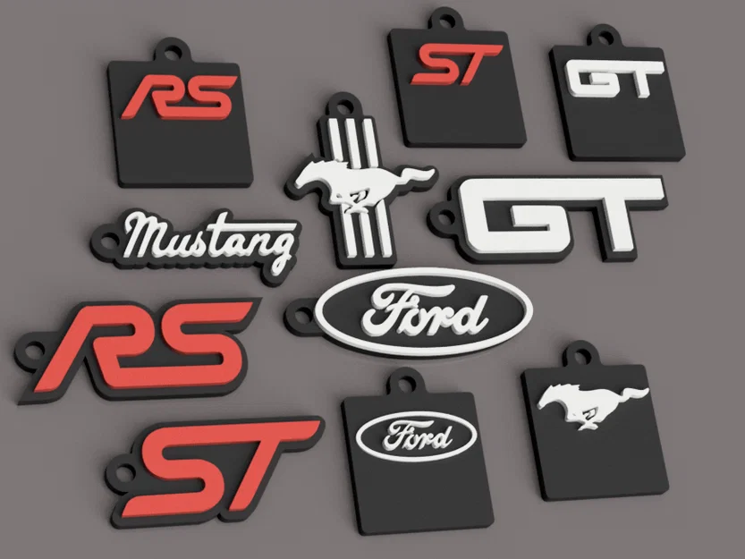 Móc khóa Ford GT Mustang RS ST - Image 2