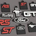 Móc khóa Ford GT Mustang RS ST - Thumbnail 2