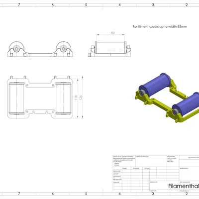 Giá đỡ cuộn Filament (Spool holder) tiện lợi và tiết kiệm diện tích