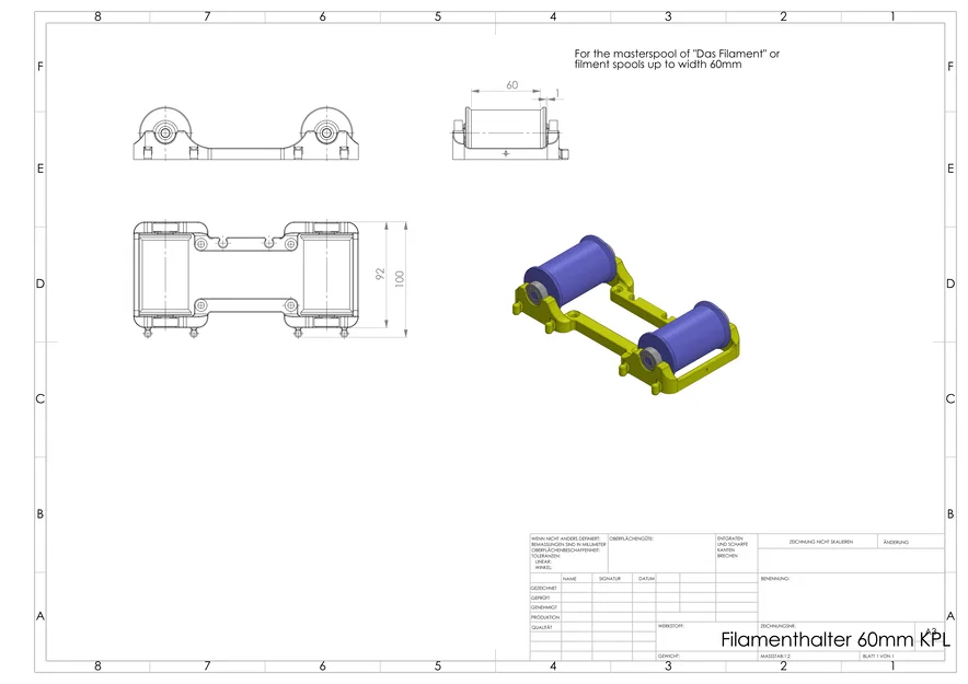 Giá đỡ cuộn Filament (Spool holder) tiện lợi và tiết kiệm diện tích - Image 5