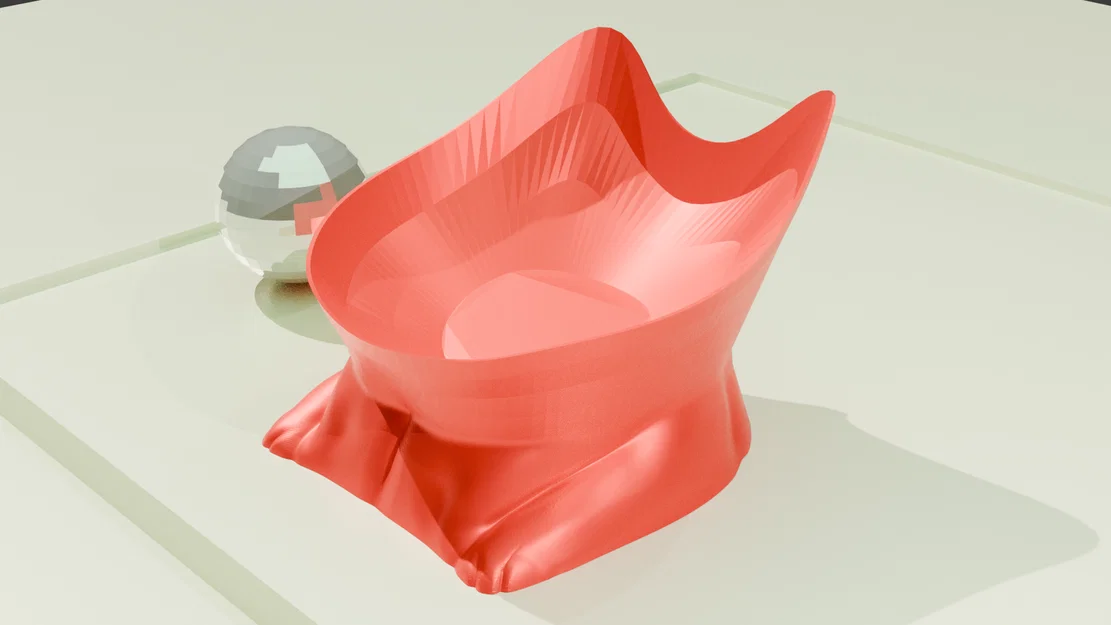 Máng ăn cho mèo hình mèo - Image 2