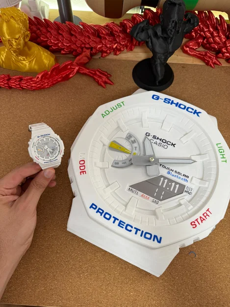 Đồng hồ treo tường Mega Casio G-Shock (Mega Casio G-Shock Wall Clock) - Image 2