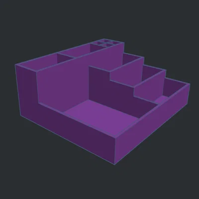 Khay đựng mỹ phẩm 3D để bàn nhỏ gọn, ngăn nắp