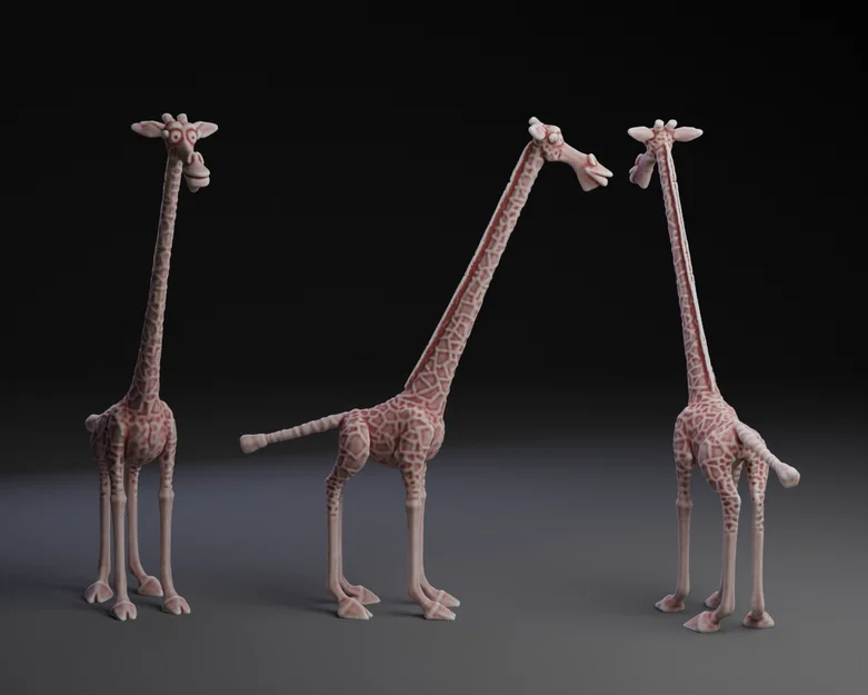 Mô hình 3D hươu cao cổ Melman Madagascar đầy ấn tượng - Image 1