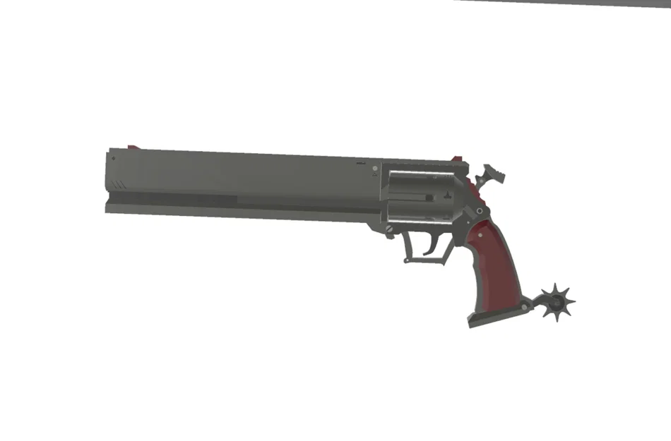 Mô hình súng lục Billy Kid trong game Zenless Zone Zero (3D Model) - Image 1