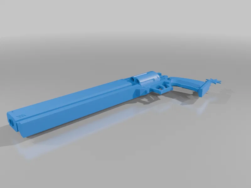 Mô hình súng lục Billy Kid trong game Zenless Zone Zero (3D Model) - Image 3