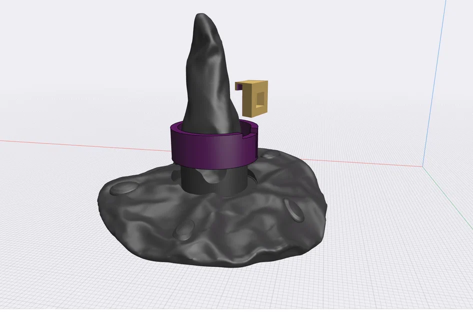 Mô hình Nón Phù Thủy (Witch Hat) lắp ráp 3D độc đáo cho Halloween - Image 2