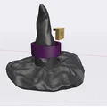 Mô hình Nón Phù Thủy (Witch Hat) lắp ráp 3D độc đáo cho Halloween - Thumbnail 2