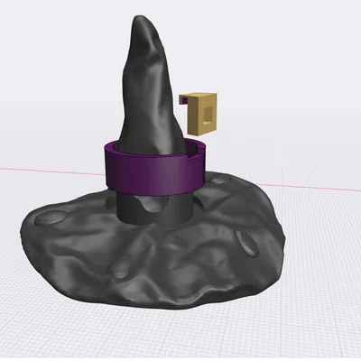Mô hình Nón Phù Thủy (Witch Hat) lắp ráp 3D độc đáo cho Halloween