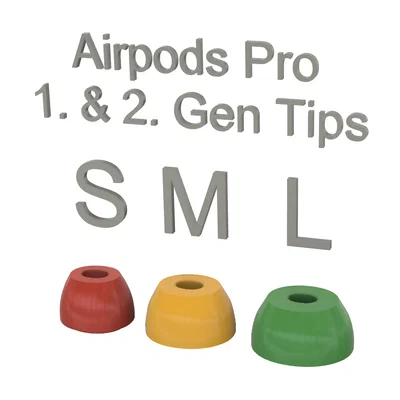 Tip AirPods Pro Gen 1 & Gen 2 size S/M/L (thay thế)