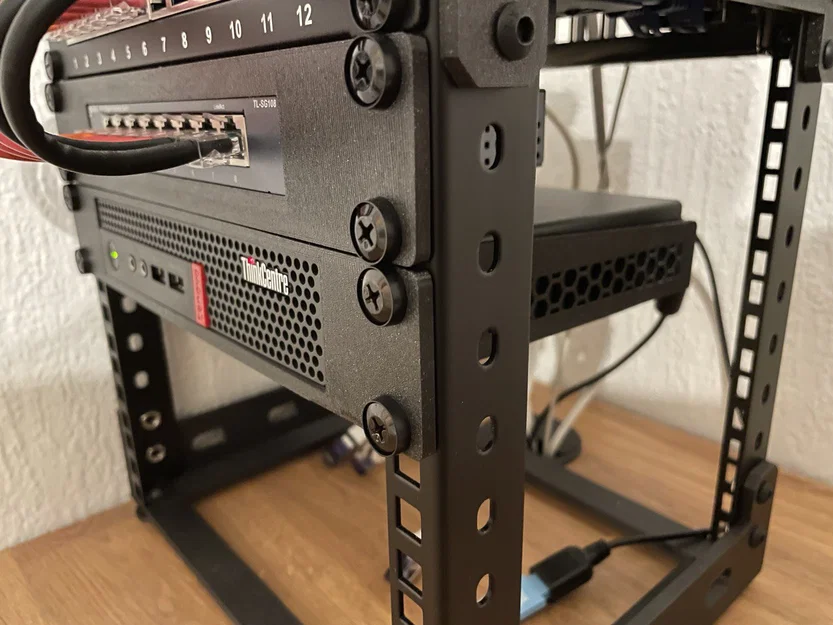 Ngàm gắn rack 10" cho Lenovo Thinkcentre M625q Tiny - Image 2