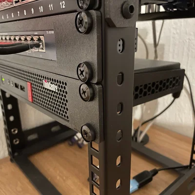Ngàm gắn rack 10" cho Lenovo Thinkcentre M625q Tiny