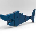 Mô hình cá mập linh hoạt (SHARK flexi) in 3D cho bé - Thumbnail 1
