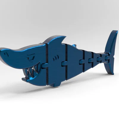Mô hình cá mập linh hoạt (SHARK flexi) in 3D cho bé