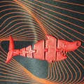 Mô hình cá mập linh hoạt Flexi Shark Keychain in 3D siêu độc - Thumbnail 1