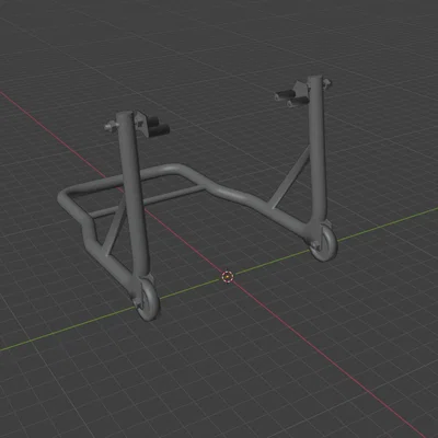 Mô hình giá nâng xe mô tô (Motorcycle Paddock Stand) in 3D chi tiết