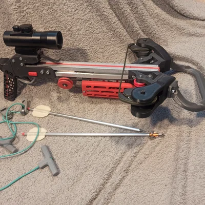 Hybrid Crossbow (Nỏ lai dùng dây thun speargun)