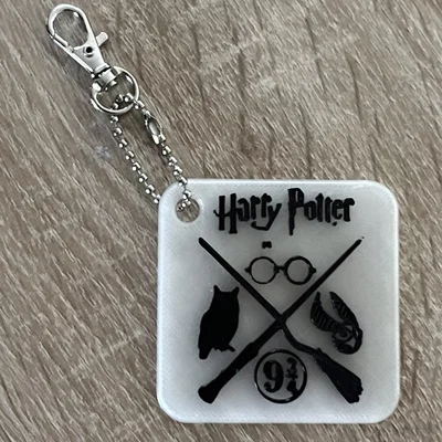 Móc khóa Harry Potter 3D: Phụ kiện phép thuật dành cho fan hâm mộ