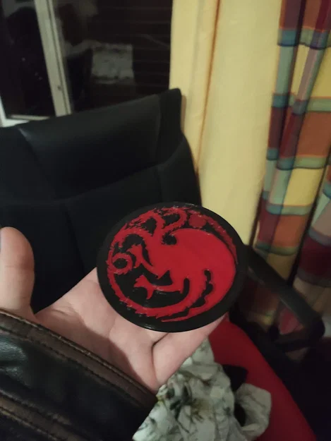 House of the Dragon/Game Of Thrones - Coaster biểu tượng Targaryen - Image 2