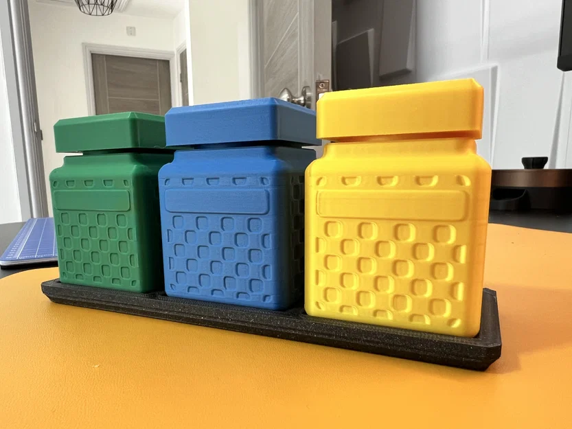 Bộ Hũ Nắp Vặn 50mm và Khay (50mm Screw Top Jar and Tray Set) - Image 1