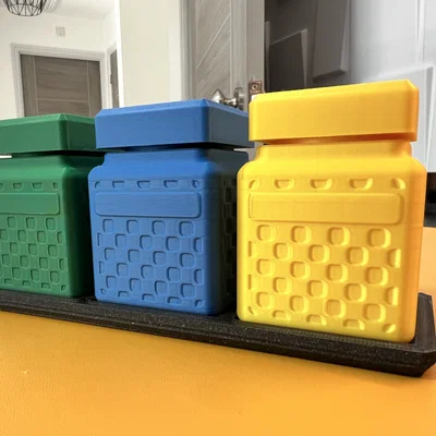 Bộ Hũ Nắp Vặn 50mm và Khay (50mm Screw Top Jar and Tray Set)