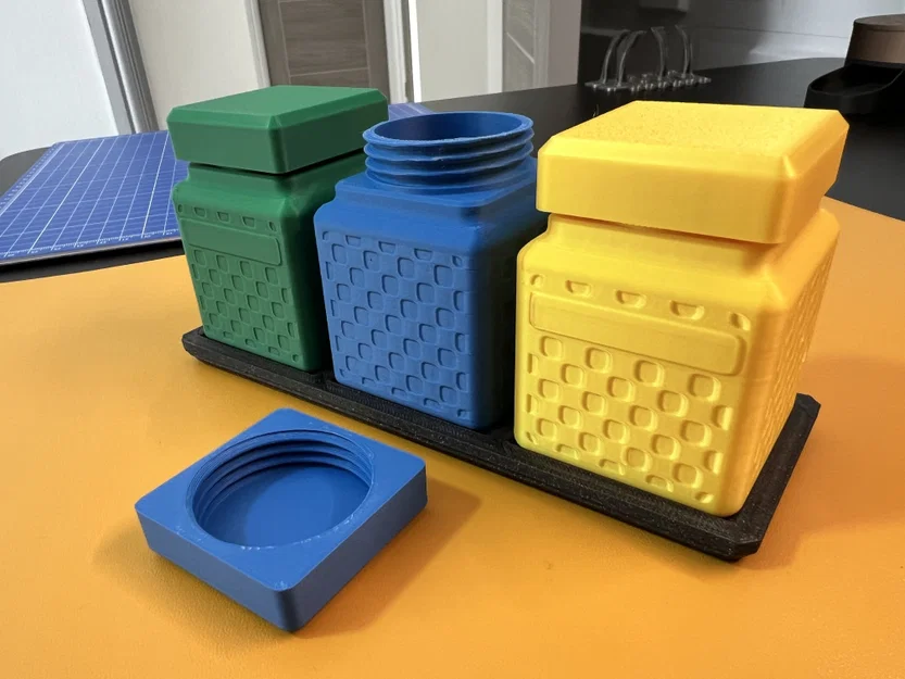 Bộ Hũ Nắp Vặn 50mm và Khay (50mm Screw Top Jar and Tray Set) - Image 2