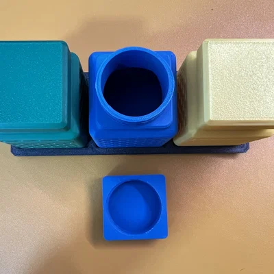 Bộ Hũ Nắp Vặn 50mm và Khay (50mm Screw Top Jar and Tray Set)