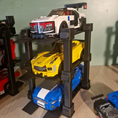 Garage Xếp Chồng 3 Tầng Cho Lego Cars