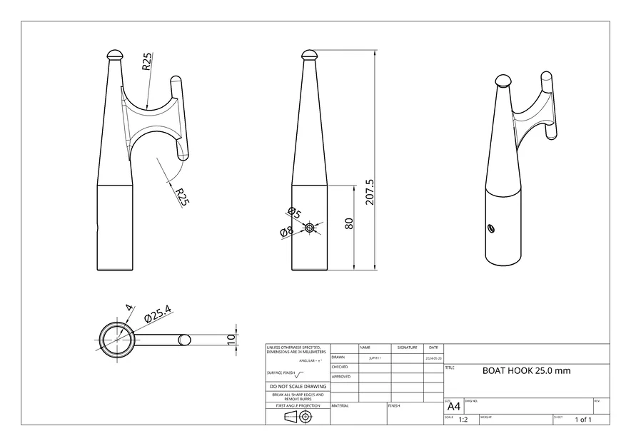 Móc Kéo Thuyền (Boat Hook) gắn sào - Image 5