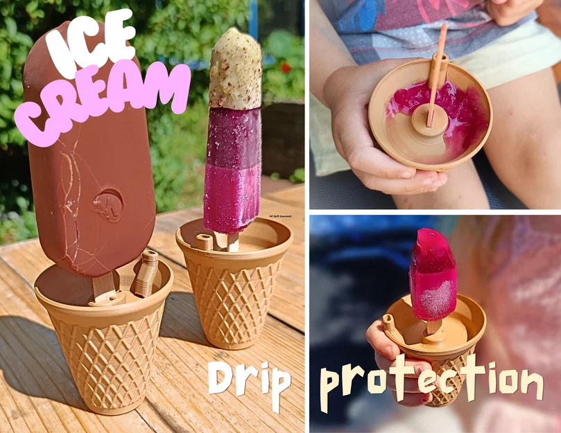 Chắn nhỏ giọt cho kem que (ice cream - drip protection) - Image 1