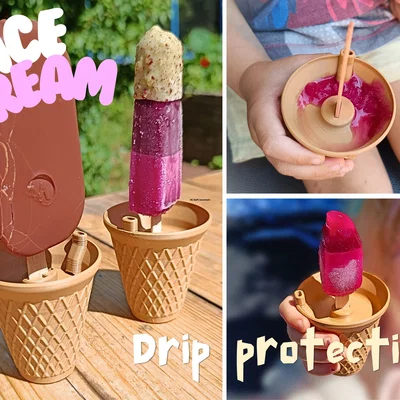 Chắn nhỏ giọt cho kem que (ice cream - drip protection)