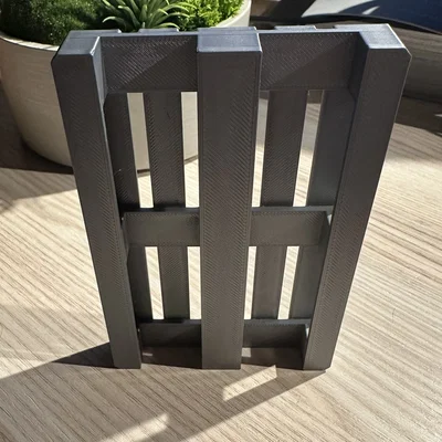 Mô hình Euro Pallet thu nhỏ tỷ lệ 1:10 - Thiết kế in 3D không cần support
