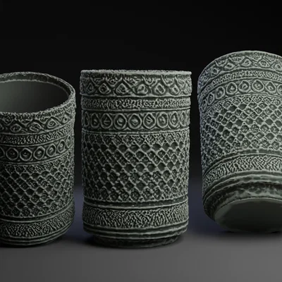 Mẫu in 3D hộp đựng Moorish Container phong cách hoa văn cổ điển