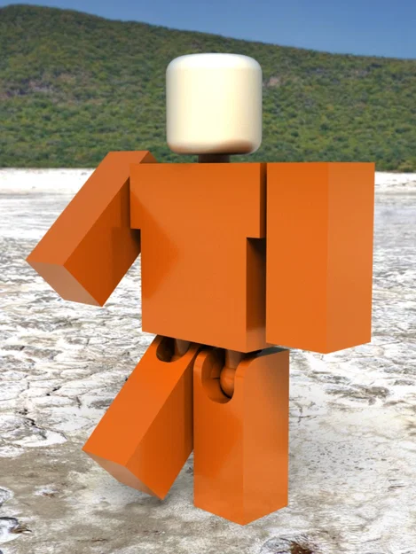 Mô hình nhân vật hành động phong cách Roblox (3D Print) - Image 1