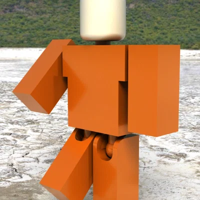 Mô hình nhân vật hành động phong cách Roblox (3D Print)