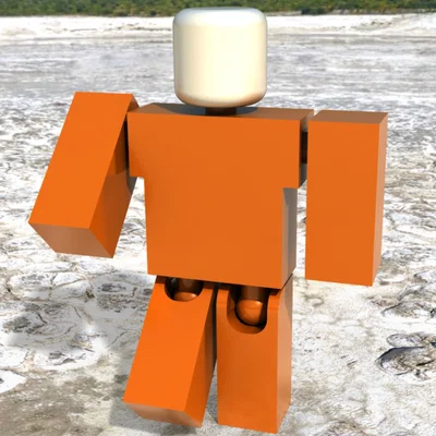 Mô hình nhân vật hành động phong cách Roblox (3D Print)