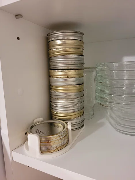 Bộ đế giữ nắp hũ Mason Jar thông minh - Giải pháp bếp gọn gàng - Image 1