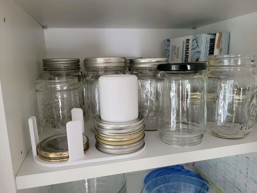 Bộ đế giữ nắp hũ Mason Jar thông minh - Giải pháp bếp gọn gàng - Image 2