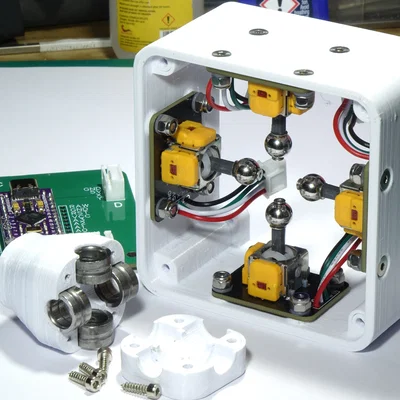 SpaceMouse mini với Hall Effect Joysticks, đi dây PCB và “BALLS OF STEEL”