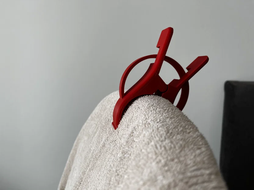 Kẹp Khăn Tắm Biển Print-In-Place (Parametric) - Image 2