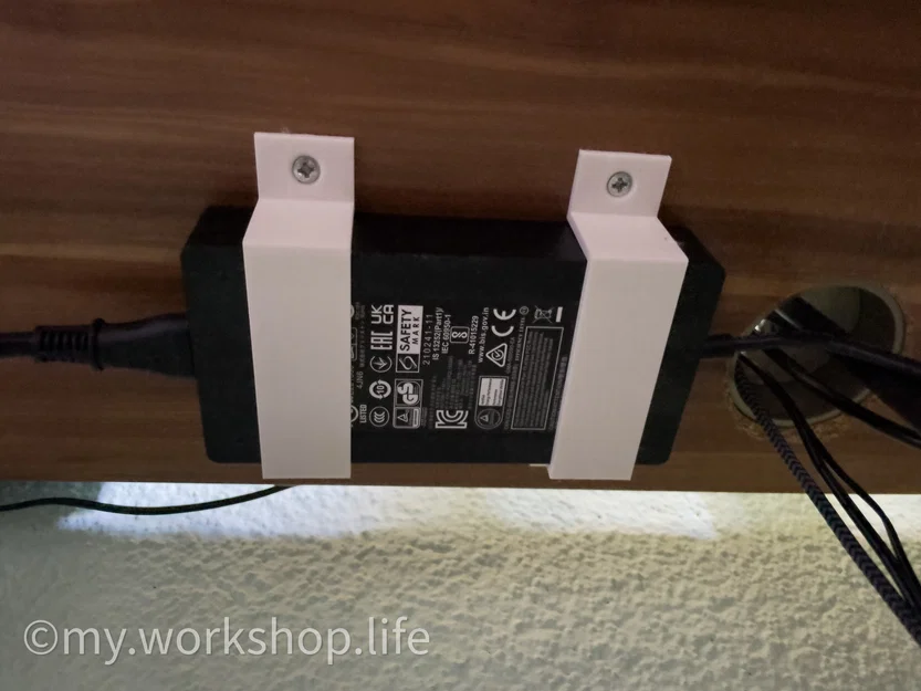 Giá treo bộ nguồn màn hình MSI dưới bàn (MSI Monitor Power Supply Holder) - Image 1