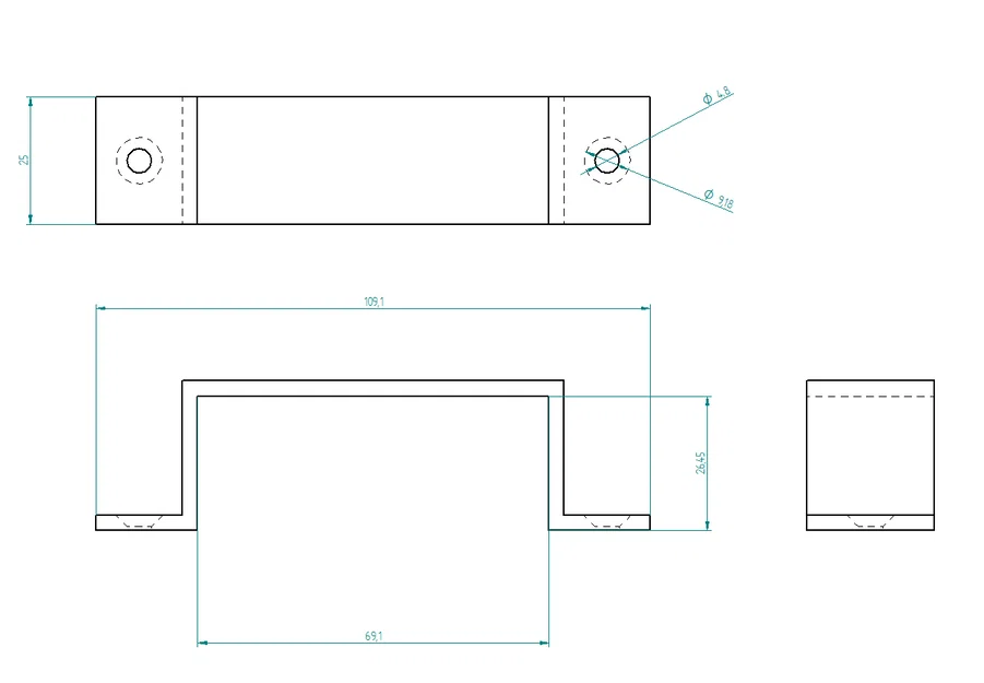 Giá treo bộ nguồn màn hình MSI dưới bàn (MSI Monitor Power Supply Holder) - Image 2
