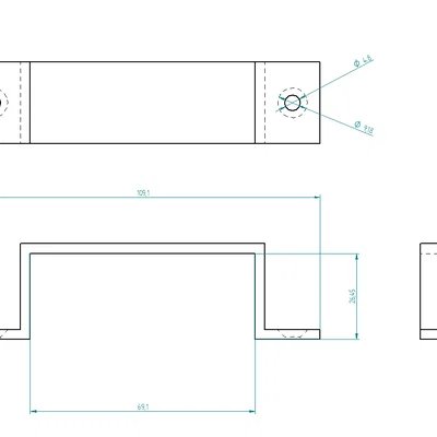 Giá treo bộ nguồn màn hình MSI dưới bàn (MSI Monitor Power Supply Holder)