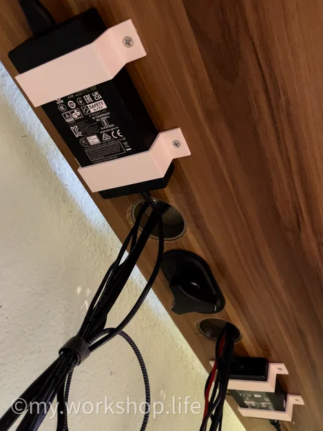Giá treo bộ nguồn màn hình MSI dưới bàn (MSI Monitor Power Supply Holder) - Image 3