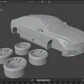 Low Poly 2022 Volkswagen Arteon - Thumbnail 1