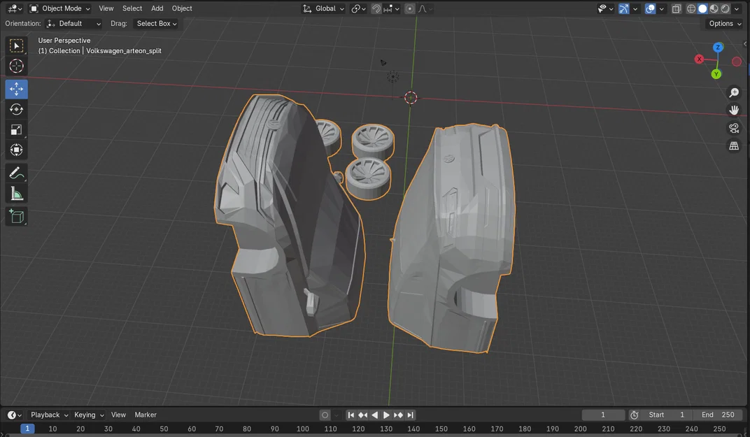 Low Poly 2022 Volkswagen Arteon - Image 3